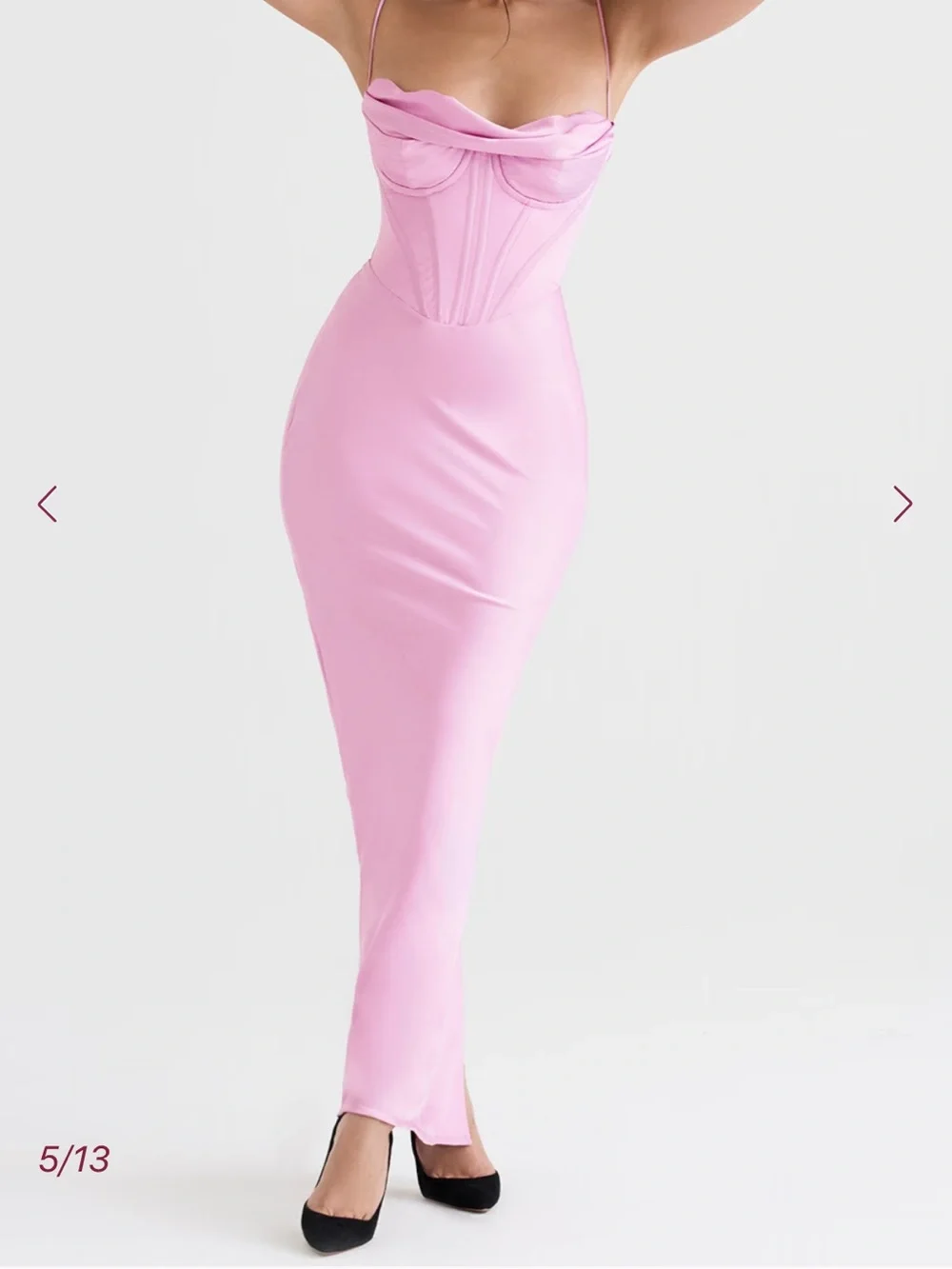 House of CB | Dresses | House Of Cb Pink Corset Maxi Dress Xs | Poshmark
